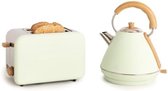 Gratyfied - Retro broodrooster - Retro keuken producten - Retro tosti apparaat - ‎38 x 50,5 x 45 cm - 3,5 kg - 1,7L - Retro/Groen+ Ketel