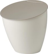 Keukenafvalemmer Calypso - kleine vuilnisemmer met deksel - compostemmer keuken - ideaal voor keukenorganisatie - keukenhulp en vaatwasmachinebestendig - 2200 ml - Nordic white