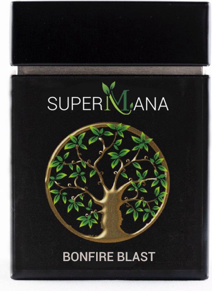 SuperMana biologische thee - Bonfire blast - losse thee - biologische thee met o.a. rozemarijn, brandnetel, rozen, rooibos en meer