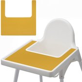 Dutsi - Siliconen Placemat voor IKEA Kinderstoel - Mosterdgeel - BPA-Vrij - Hygiënisch en Duurzaam - Antilop