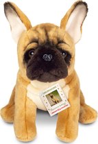 Hermann Teddy Knuffeldier hond Franse Bulldog - pluche - premium knuffels - multi kleuren - 27 cm