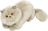 Hermann Teddy Knuffeldier Perzische kat/poes - zachte pluche stof - premium knuffels - grijs - 24 cm