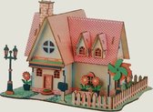 Miniatuur 3D Puzzel - Poppenhuisje - 16,7x13,5x12cm - inclusief instructies - Puzzelhuis
