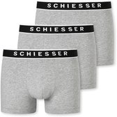 Schiesser 95/5 Organic Heren Shorts - Grijs melange - 3 pack - Maat M