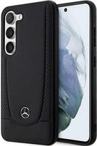 Mercedes-Benz Urban Leather Back Case - Geschikt voor Samsung Galaxy S23 FE (S711) - Zwart