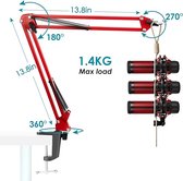 professional microphone arm - QuadCast Boom Arm Stand / microfoonhouder, microphone arm standard adjustable microphone stand