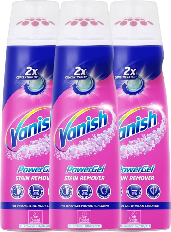 Foto: Vanish oxi action gold powergel vlekverwijderaar 200ml x3