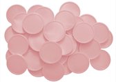 Blanco consumptiemunten / drankmunten Ø29mm - Baby roze - 1.000 stuks
