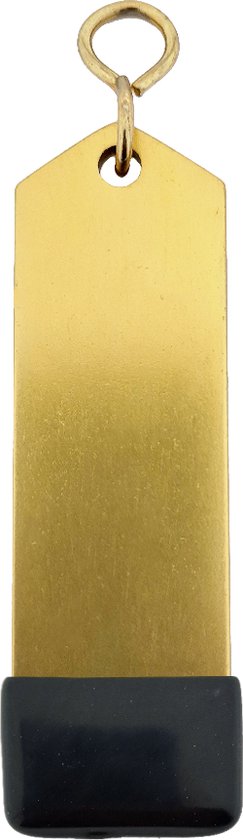 CombiCraft Amérique hotel sleutelhanger goud - 100 x 30 mm - 5 stuks