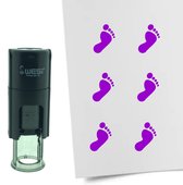 CombiCraft Stempel Voet 10mm rond - paarse inkt