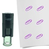 CombiCraft Stempel Stokbrood 10mm rond - paarse inkt