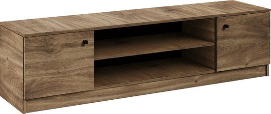 TV-meubel - 160 cm - Planken - Uitsnede - Kleur Brandy Castello