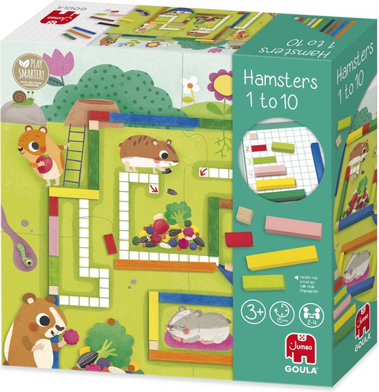 Jumbo - Goula - Hamsters 1 tot 10 Educatief Rekenspel van Merkloos — afbeelding 4