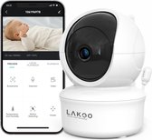 LAKOO - Babyfoon avec caméra et application - WiFi - FULL HD - Caméra Bébé - Moniteurs de bébé avec détection de mouvement et de son - Intérieur - Vision nocturne pour Bébé/ nounou