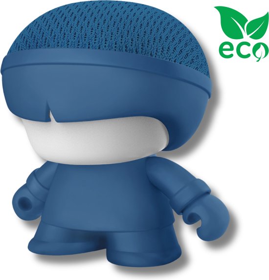 Xoopar - Mini XBoy Eco Edition - Bluetooth luidspreker - Selfieknop - Lamp - Koppel meerdere aan elkaar - Blauw