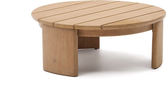 Kave Home - Table basse Xoriguer en bois d'eucalyptus massif FSC 100% Ø95 cm