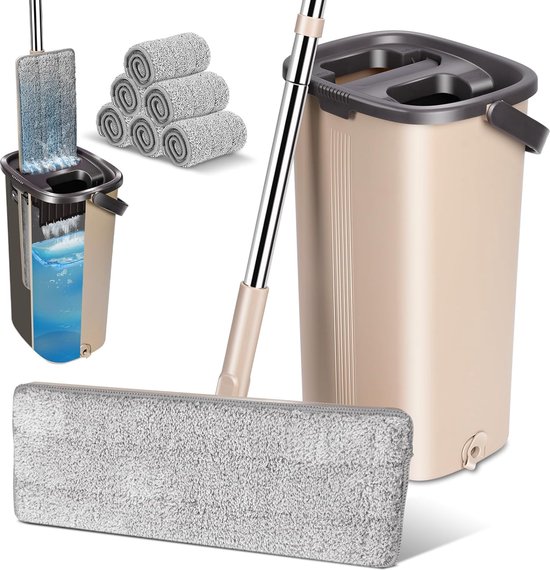 SONTY Professionele microvezel mophoes 50 cm – Set van 5 mop-refills voor klaphouder | Microvezel vloermop voor huishouden, horeca & professioneel gebruik | Wasbaar 60–95°C