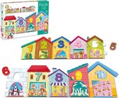 Montessori Houten Puzzel 1-10 - Leer Tot 10 Tellen - Educatieve Puzzel voor Kinderen vanaf 3 Jaar - Vrolijk Gekleurd - Hoogwaardige Kwaliteit - Ideaal voor Tellen en Cognitieve Ontwikkeling - 10-Delig - Meerkleurig