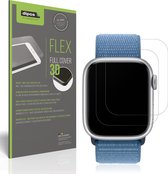 dipos FLEX 2x Film de protection d'écran mat pour Apple Watch Series 9 41 mm Film de protection 100 % couverture d'écran compatible avec les coques