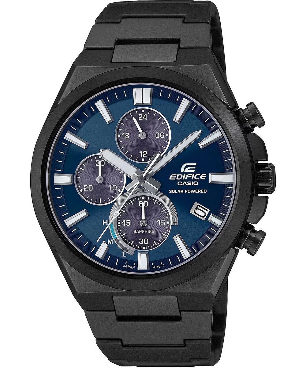 Casio Edifice EFS-S630DC-2AVUEF Horloge - Staal - Zwart - Ø 42 mm