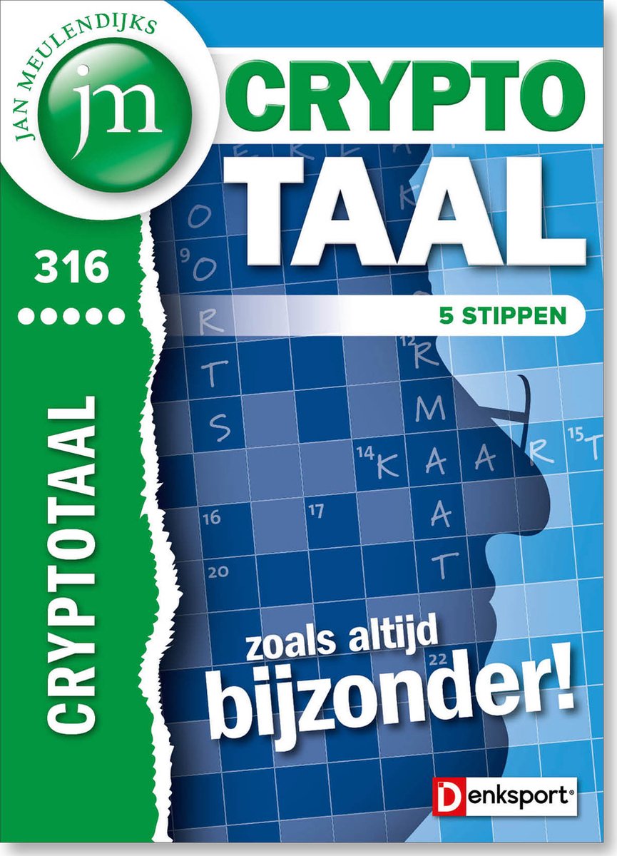 Denksport Puzzelboek Jan Meulendijks - Cryptotaal 5*, editie 316 | bol