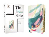 The Jesus Bible Artist Edition, NIV, (With Thumb Tabs to Help Locate the Books of the Bible), Leathersoft, Multi-color/Teal, Thumb Indexed, Comfort Print