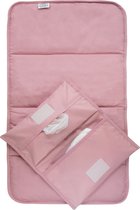 KipKep Napper Combi Verschonings-set - Mauve - verschoonmatje en luier-etuitje - rPET - wasbaar - gecoat