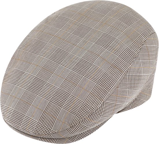 Mooie Flatcap Katoen Ruitpatroon Fiebig mt 55