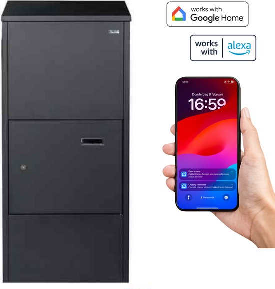 Smart PakketPanda® Pakketbrievenbus - Pakketbox - XXL - Pakket brievenbus Met App