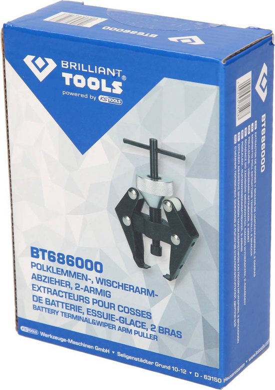 Brilliant Tools Poolklem-, ruitenwisserarmtrekker, 2-armig, Trekker