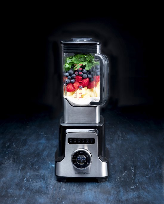 Gastronoma Blender - 2000W en 3L kan - 10 snelheden - Smoothies soepen sauzen en meer - 18180001 - Zwart RVS van Gastronoma — afbeelding 3
