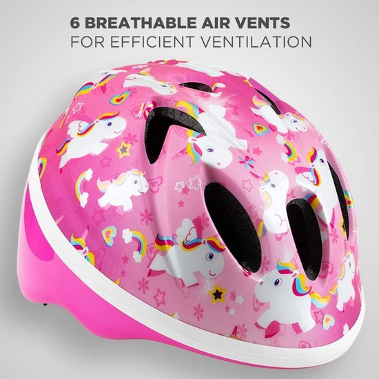 ANIMILES Kinderhelm, eenhoorn, fietshelm voor meisjes en jongens, veiligheidsgecertificeerde kinderhelmen voor 3-8 jaar, multi-sport fietshelm voor skateboard, schaatsen, scooter (roze