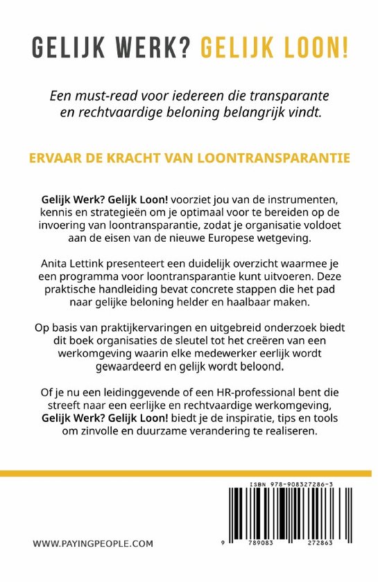 Gelijk werk? Gelijk loon!