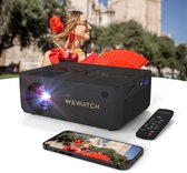 WEWATCH - Mini Beamer - Mini Projector Portable - Native 1080P Full HD - 13500 Lumen - Projector 4K