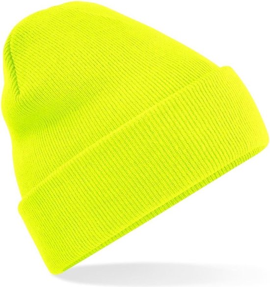 Jumada's - Beanie - Muts - Wintermuts - Winter accessoire - Koud hoofd - Neon geel