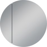Spiegelkast Wit Diameter 60 cm met hoogwaardige aluminium behuizing