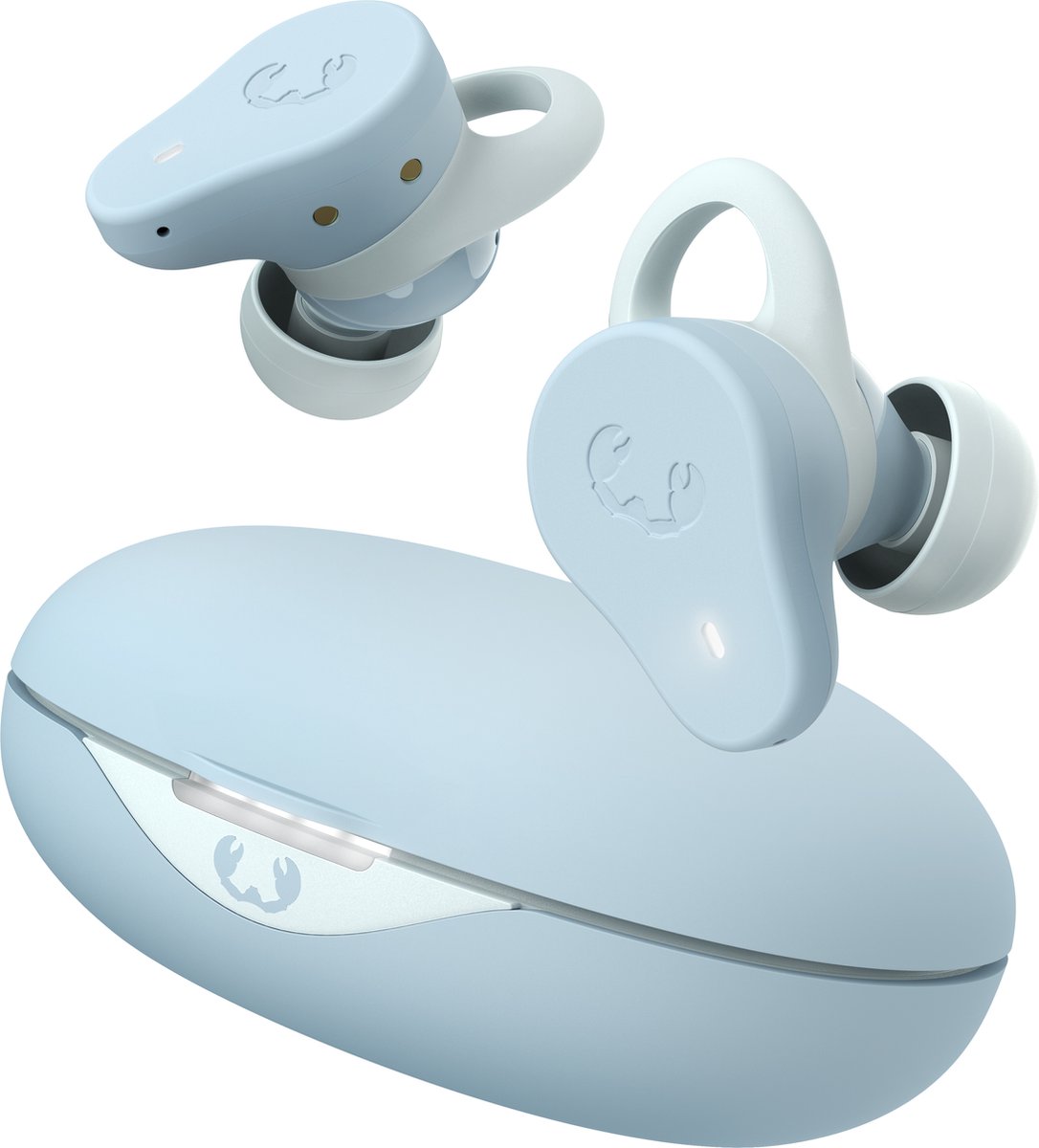 Fresh 'n Rebel Twins Rush - Sport Oordopjes - Noise Cancelling - Draadloos - Waterdicht - Dusky Blue