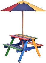 Gratyfied - Ensemble de jardin pour enfants - Table de pique-nique pour enfants - Chaise de jardin pour enfants - Table de jardin pour enfants - Table d'extérieur pour enfants - 79 x 71 x 52,5 cm - 7,3 kg - Jaune