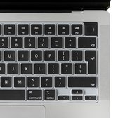 Siliconen Toetsenbord Cover voor 2022 MacBook Air 13.6" M2 A2681 Chip 2021 MacBook Pro 14" A2442 & 16" A2485 M1 Max/Pro Chip Toetsenbord Bescherming Accessoires - zwart
