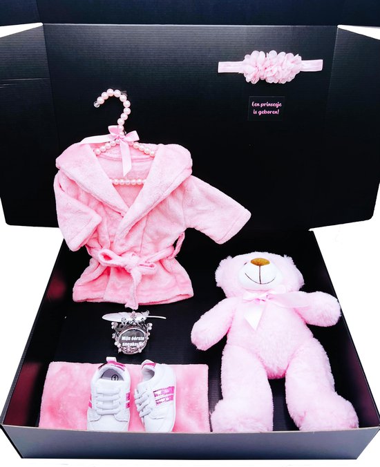 Kraamcadeau meisje - roze teddybeer , geboortegeschenk - groot kraamcadeau meisje, kan ook rechstreeks als cadeau worden verstuurd, cadeau geboorte meisje van ArtiMariti — afbeelding 4