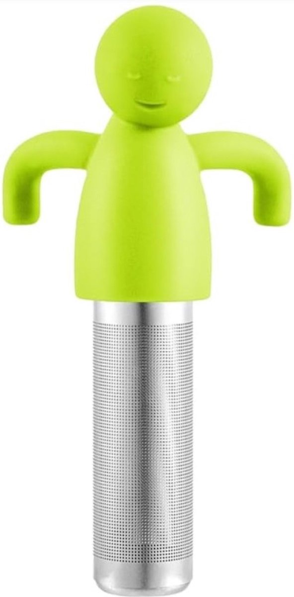 Ecorare - Theezeef voor losse thee - Groen - Vaatwasmachinebestendig - RVS Theefilter