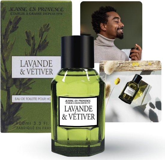 Jeanne en Provence Lavendel & Vetiver - Verfrissende aromatische eau de toilette voor mannen - 100ml