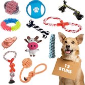 Thuiser Honden Speelgoed - 12 stuks - Speelgoed Hond Intelligentie - Hondenspeelgoed sterk - Honden speeltjes - Honden spullen