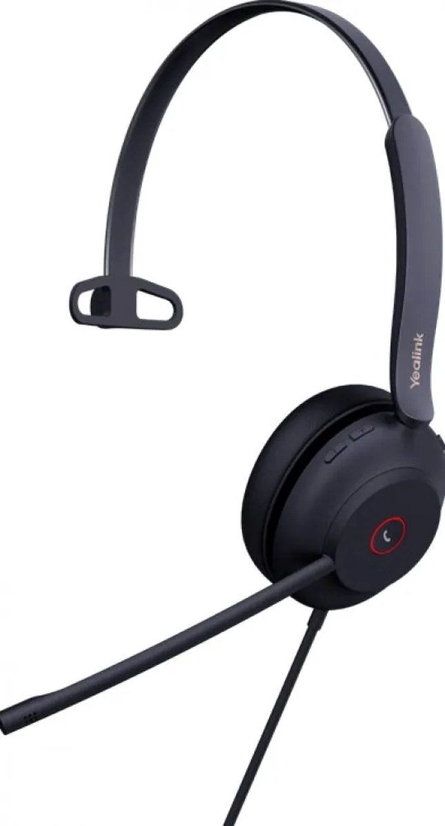 Yealink UH37 Mono Teams - Headset - Bedraad - USB - ruisonderdrukking - zwart