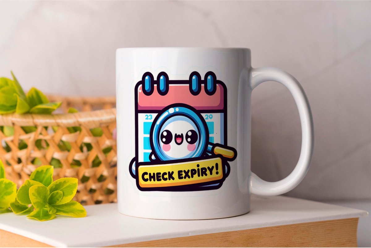 Mok Check Expiry - Cute - gift - Cadeau - Adorable - Sweet - Lovely - Schattig - Lief - Schattig - Mooi