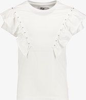 MyWay meisjes T-shirt met ruches wit - Maat 122/128