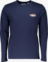 Produkt heren longsleeve shirt blauw - Maat XL