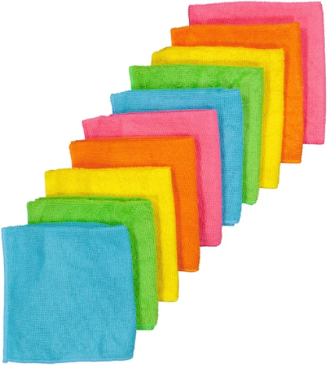 HL - 10 Stuks - Microvezeldoekjes - Microvezeldoek - Vaatdoek - Wasbaar - Schoonmaak - auto - Keuken - Vloer -30x30 cm