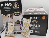 2 x duvo p pads met active carbon ,super absorberend, droog in 30 seconden 45 X 60 cm 30 st = 60 st + 2 X CHICKEN PUPPY TENDER LOVING CARE +64% FRESH MEAT