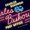 Néon "CHARLES BUKOWSKI POST OFFICE" avec deux dés. Joué par Christian Baskous.